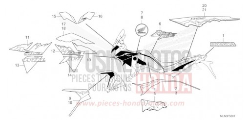 MARQUE/RAYURE (2) CRF1100D3R de 2024